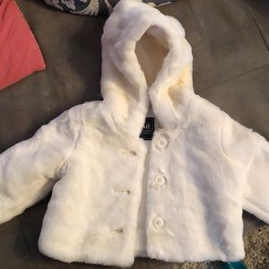 Baby gap faux fur coat